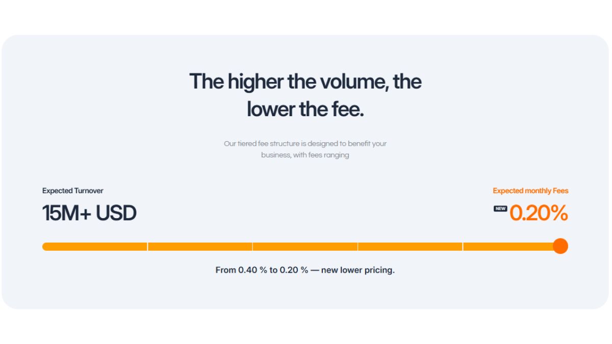 Crypto billing fee