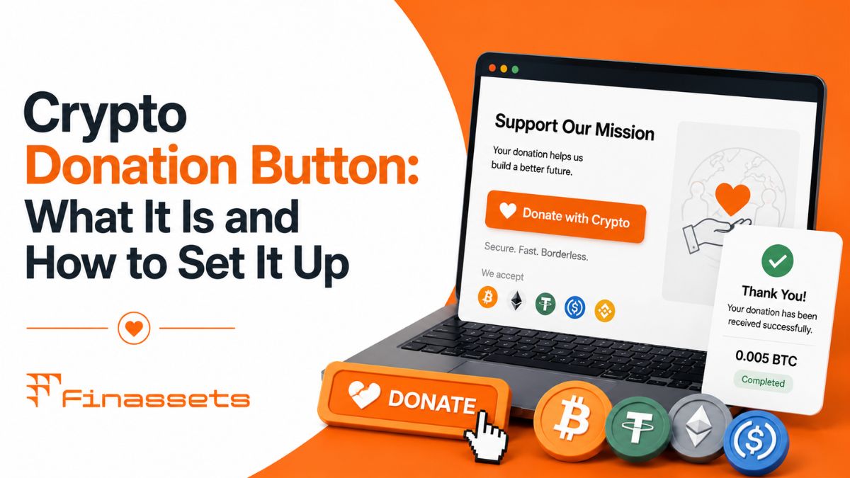 Crypto donation button