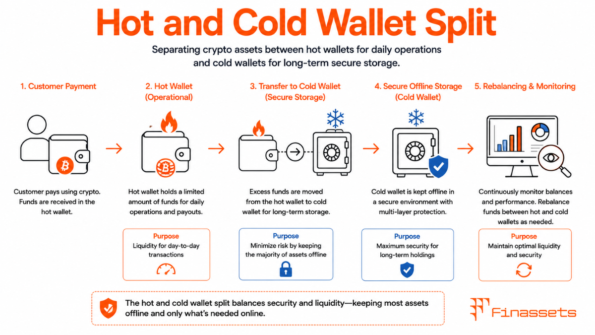 Hot and Cold Crypto Wallet Split Hot and Cold Cryptocurrency Wallet Split