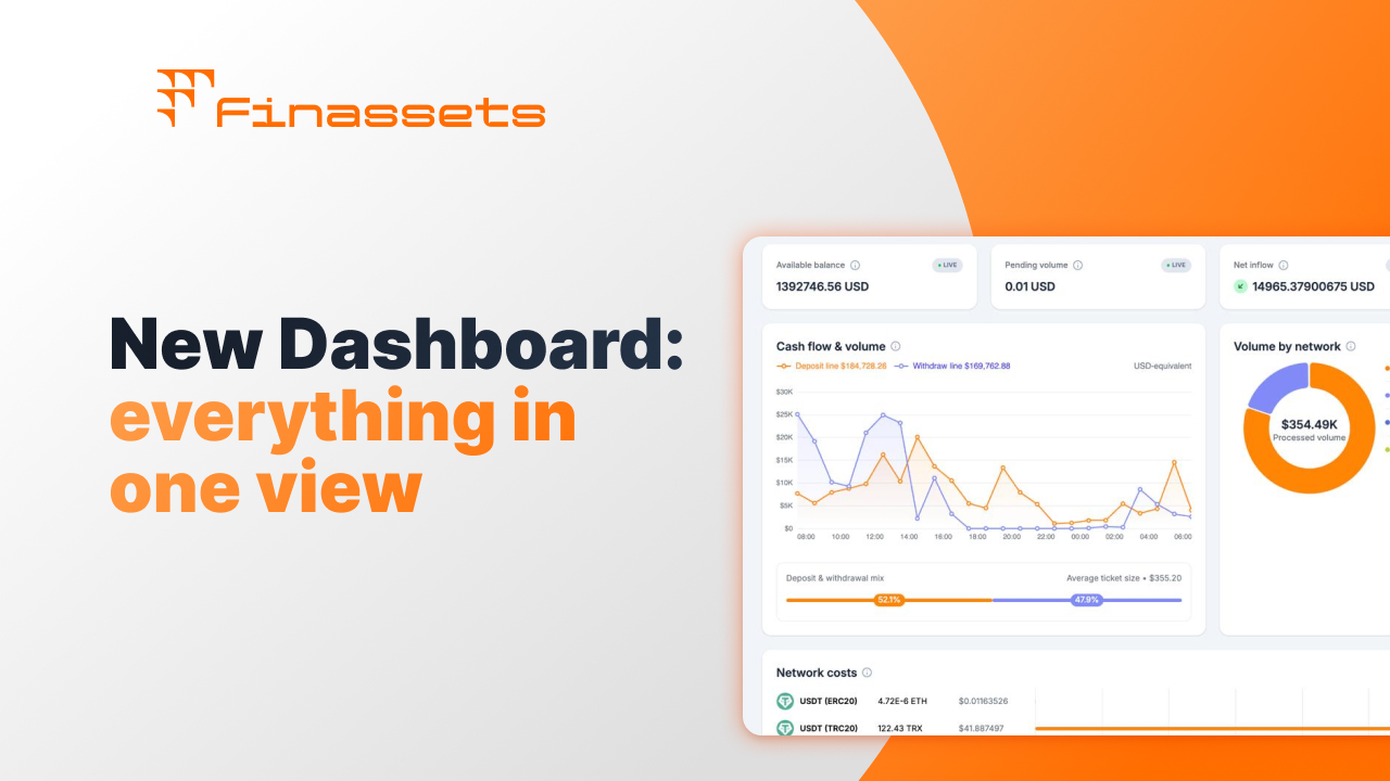 Crypto payment gateway dashboard