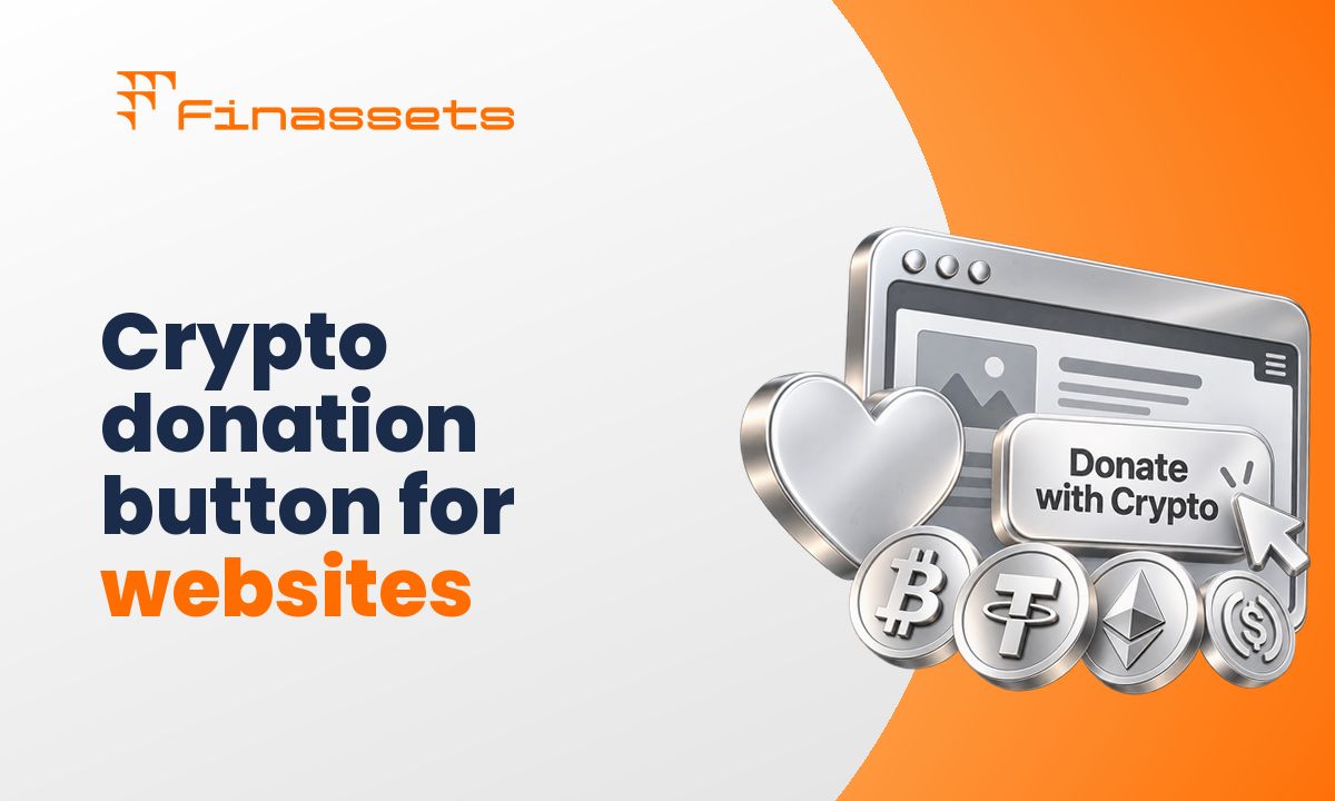 Crypto donation button