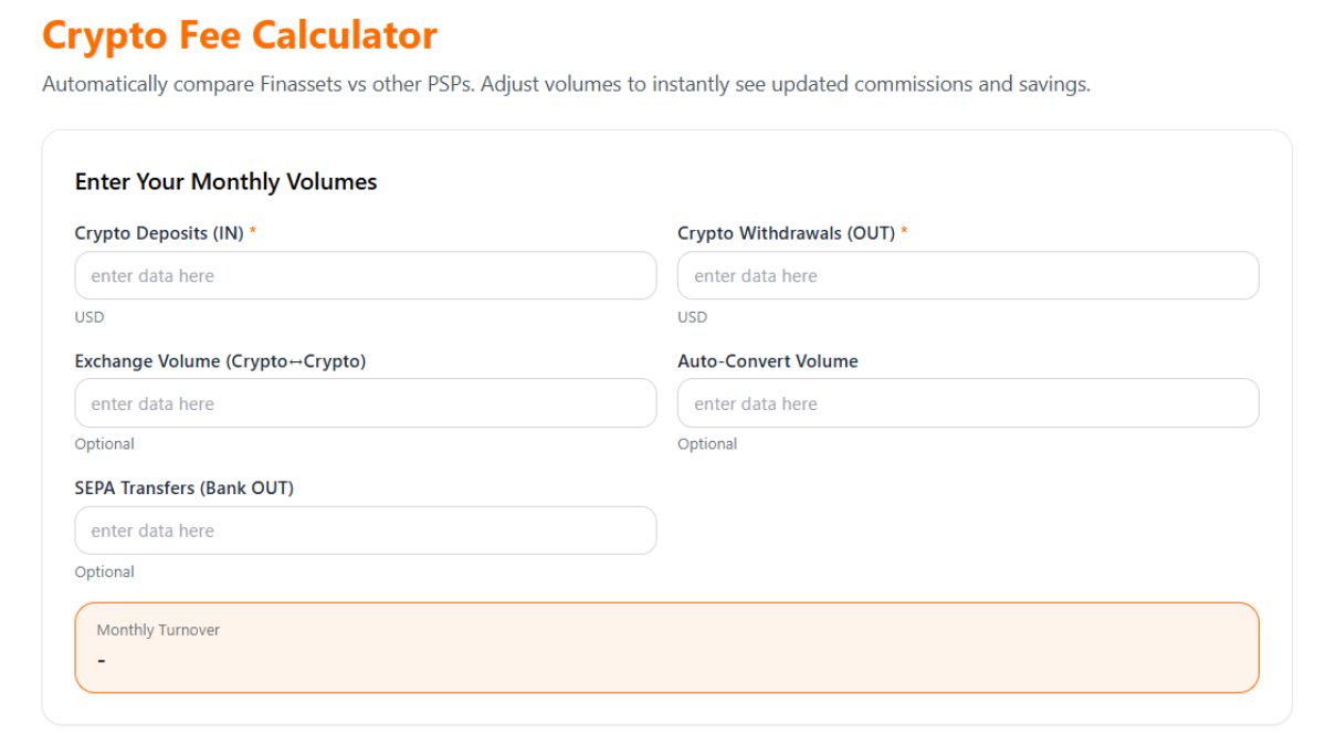 crypto payment gateway fee calculator